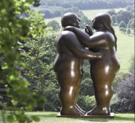 Dancers, de Fernando Botero, na exposio 