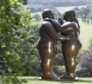 Dancers, de Fernando Botero, na exposio 