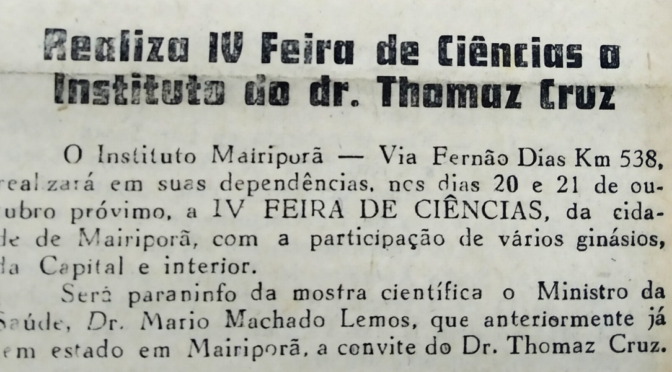 As primeiras feiras de ciências no Brasil sob o olhar da imprensa